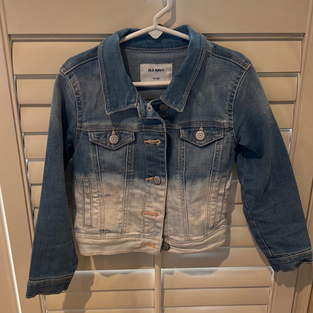 Old Navy ombré denim jacket. Sz 5. EUC